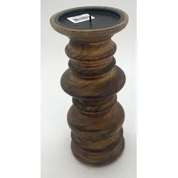 Kerzenhalter BURNT WOOD - braun