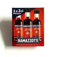 Ramazzotti Mini Amaro Kräuterlikör Miniatur 3 x 3cl