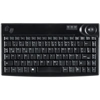 Active Key Mini Trackball-Tastatur schwarz US (AK-440-TU-B/USE)