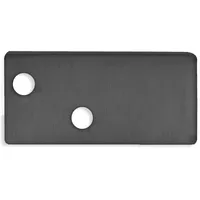 ISOLED Endkappe EC95 Aluminium schwarz RAL 9005 für Profil