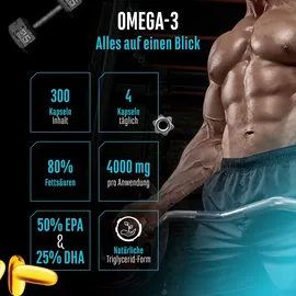 German Elite Nutrition Omega 3 Kapseln 300 St.