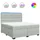 vidaXL Boxspringbett 180 x 200 cm Hellgrau