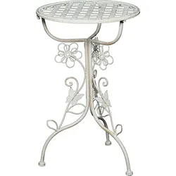 Beistelltisch AMBIENTE HAUS, weiß, B:32cm H:52cm T:32cm, Tische, 53cm Outdoor geeignet