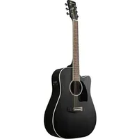 IBANEZ PF16MWCE-WK Weathered Black Open Pore - Westerngitarre