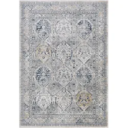Teppich SURYA "MOGA", grau, B:160cm H:10mm L:220cm, Kunstfaser, Teppiche