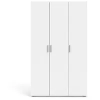 VCM Petra Kleiderschrank 3 Türen weiß.