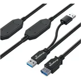 MediaRange USB-A 15 m Schwarz