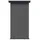 vidaXL Seitenmarkise 100 x 300 cm grau Eisen 1 St.