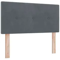 VidaXL Kopfteil mit Knopfheftung Dunkelgrau 80 cm Samt