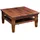 Massivmoebel24 Couchtisch OXFORD Braun Akazie 85 x 85 x 45 cm
