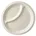 pure 2-geteilt Ø 23 cm 2 cm weiss