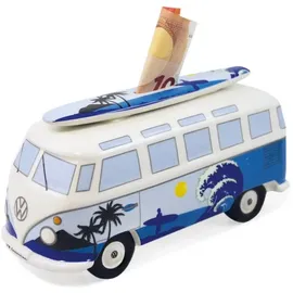 BRISA VW Collection T1 Bus Spardose mit Surfbrett