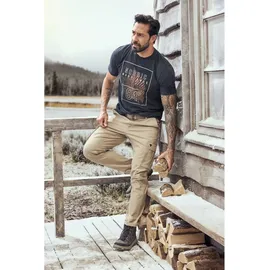 Jan Vanderstorm T-Shirt KNUTVIK mit nordischen Print blau 3XL (64/66)
