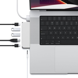 Satechi Pro Hub Mini USB-C 5 Ports), Dockingstation + USB Hub, Silber
