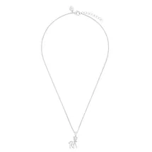 Prinzessin Lillifee Kette mit Anhänger Rehkitz-Motiv orange/rosa/silber Silber