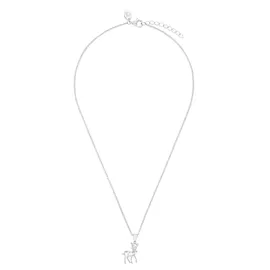 Prinzessin Lillifee Kette mit Anhänger Rehkitz-Motiv orange/rosa/silber Silber