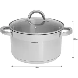 Klausberg Kochtopf 22 cm rund