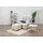 Home Affaire Ohrensessel Oliver Polyester 92 x 103 x 93 cm Beige mit Hocker