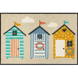 Fußmatte "Beachhut", bunt, B:50cm L:75cm, Polyamid, WASH+DRY BY KLEEN-TEX, Teppiche