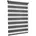 Doppelrollo Klemmfix Duo Rollo Jalousie 45x100cm Dunkelgrau