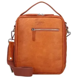 mano Don Pietro Handtasche Leder 25 cm cognac