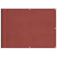 vidaXL Balkon-Sichtschutz Terrakotta 75x1000 cm 100 % Polyester-Oxford