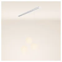 S.luce Pendelleuchte Orb Esstischleuchte 3-flammig 160cm Ø 3x40 Weiß