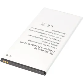 AccuCell Akku passend für ZTE Blade V9, Li-Polymer, 3,7V, 3400mAh, 12,6Wh