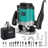 Oberfräse 1200 W, 6 Geschwindigkeiten 1600030000 U/min, Ø 6 und 8 mm, Profess...