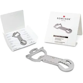 Rominox Geschenkartikel: ROMINOX Key Tool // Snake, 18 Funktionen, Keytool Schlüsselanhänger, Einkaufswagenlöser, Edelstahl Multitool, Multifunktionswerkzeug, Kleinigkeit für Adventskalender