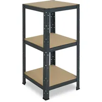 Shelfplaza HOME Schwerlastregal in anthrazit mit 3 Böden und