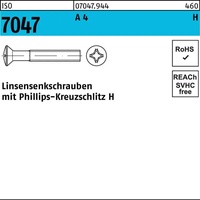 Industrial Quality Supplies ISO 7047 Form C LinsenSenkkopfschraube M5x35
