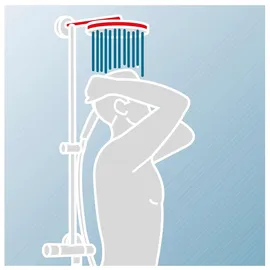 Schulte DuschMaster Rain mit Einhebelmischer eckig