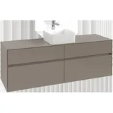 Villeroy & Boch Collaro Waschtischunterschrank C04900AH 160x54,8x50cm, Waschtisch mittig, Wine red