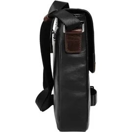 Bugatti Corso DeLuxe Umhängetasche Leder 21 cm schwarz