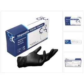 Toolbrothers Nitril Einweg Handschuhe in Spenderbox Schwarz / Black 100 Stück Größe XL / Extra Large - nicht Steril