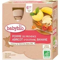 Babybio POMME & ABRICOT D'OCCITANIE BANANE 6 mois Purée 360 g