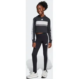 adidas Seasonal Essentials Tiberio 3-Streifen Trainingsanzug Schwarz 164