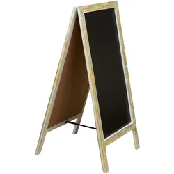 BISCOTTINI INTERNATIONAL ART TRADING BISCOTTINI Tafel - Staffelei - Wandtafel - Doppelseitige Tafel aus Holz - Tafel beschreibbar mit Kreide - Tafel für Innen und Außen