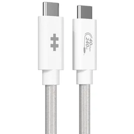 Targus Hyper HyperDrive Next USB4 Typ-C Performance Kabel (1.2m/4ft) - Weiß
