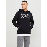 JACK & JONES Herren Kapuzenpullover Hoodie JJEJEFF CORP LOGO SWEAT HOOD LN«, Gr. S