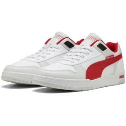 Sneaker PUMA "F1 RBD Game Sneakers mit niedrigem Profil Erwachsene", Gr. 46, rot (weiß pop rot), Obermaterial: Textil, Synthetik; Futter: Textil; Innensohle: Textil; Laufsohle: Gummi, Schuhe