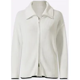 Heine Strickjacke in Weiß 46
