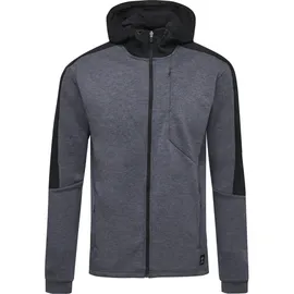 hummel hmlTROPPER Freizeit Kapuzenjacke Herren black iris melange S