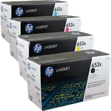 HP 4 HP Toner CF320X-CF323A 653X 653A Multipack K C M Y 4-farbig