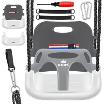 Kidiz 3 in 1 Schaukelsitz Anthrazit / Weiß