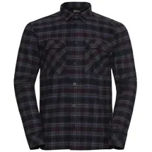 Jack Wolfskin Baja Flannel Langarmhemd Check Dark Navy L