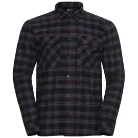 Jack Wolfskin Baja Flannel Langarmhemd Check Dark Navy L