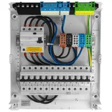 Doktorvolt Sicherungskasten Aufputz Verteilerkasten 2-reihig 24 Module 10xMCB 1xRCCB VDE verdrahtet mit Sicherungen 370x305x96,5mm Hager Hohlwand Verteiler Abzweigklemmen Doktorvolt DV-6326-NT