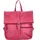 The Skandinavian Brand Damen Leder Rucksack fuchsia